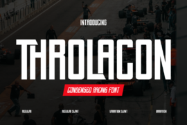 Throlacon Trial Font