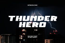 Thunder Hero Demo Font