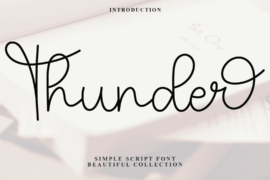 Thunder Rumbling Font