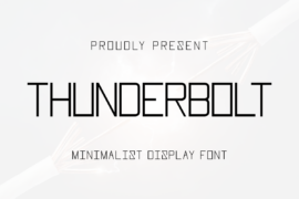 Thunderbolt Font