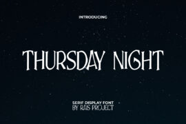ThursdayNightDemo Font
