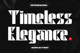 Timeless Elegance Demo Font