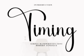 Timing Font
