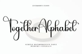Together Alphabet Font