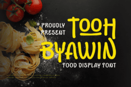 Tooh Byawin Trial Font
