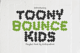 Toony Bounce Kids Font