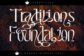 Traditions Foundation Demo Font