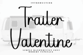 Trailer Valentine Font