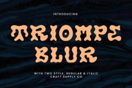 Triompe Blur Demo Font