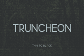 Truncheon Font