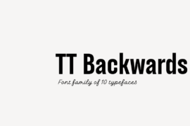 TT Backwards Sans Trial Font Family