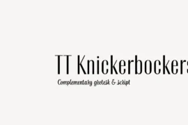 TT Knickerbockers Trial Font Family
