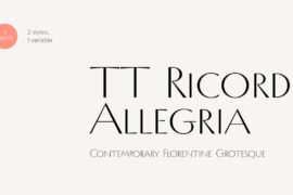 TT Ricordi Allegria Trl Font Family