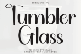 Tumbler Glass Font