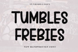 Tumbles Frebies Font