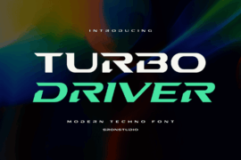 Turbo Driver Font