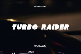 Turbo Raider Demo Font