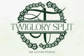 Twiglory Split Font