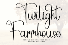Twilight Farmhouse Font