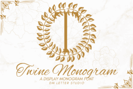 Twine Monogram Font