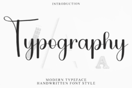Typography Script Font