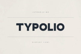 Typolio demo Font