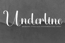 Underline Pillow Font