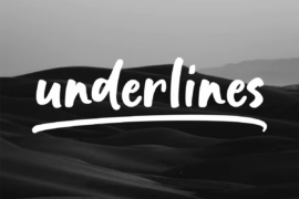 Underlines Handwritten Font