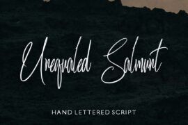Unequaled Salmunt Font