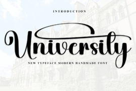 University Font