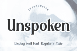 Unspoken Font Family