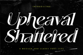 Upheaval Shattered Demo Font