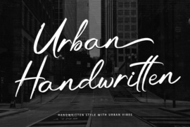 Urban Handwritten-Personal use Font