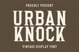 Urban Knock Font