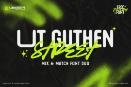 UT Guthen Street Demo Font Family