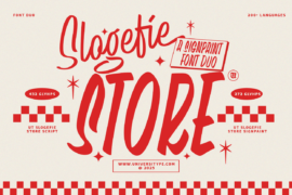 UT Slogefie Store Font Family