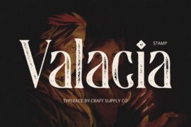 Valacia Stamp Demo Font