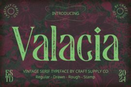 Valacia Vintage Demo Font