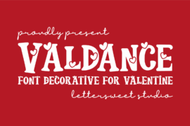 Valdance Demo Font