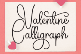 Valentine Calligraph Font