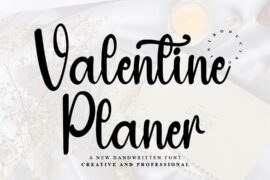 Valentine Planner Font