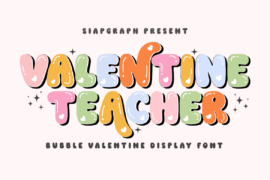Valentine Teacher Font