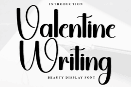Valentine Writing Font