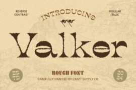 Valker Rough Demo Font