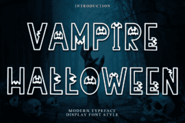 Vampire Halloween Font