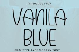 Vanila Blue Font