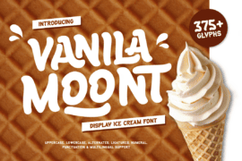 Vanila Moont Trial Font