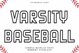 Varsity Baseball Font