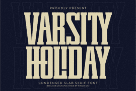 Varsity Holiday Font