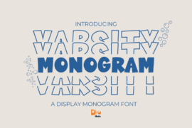 Varsity Monogram Font